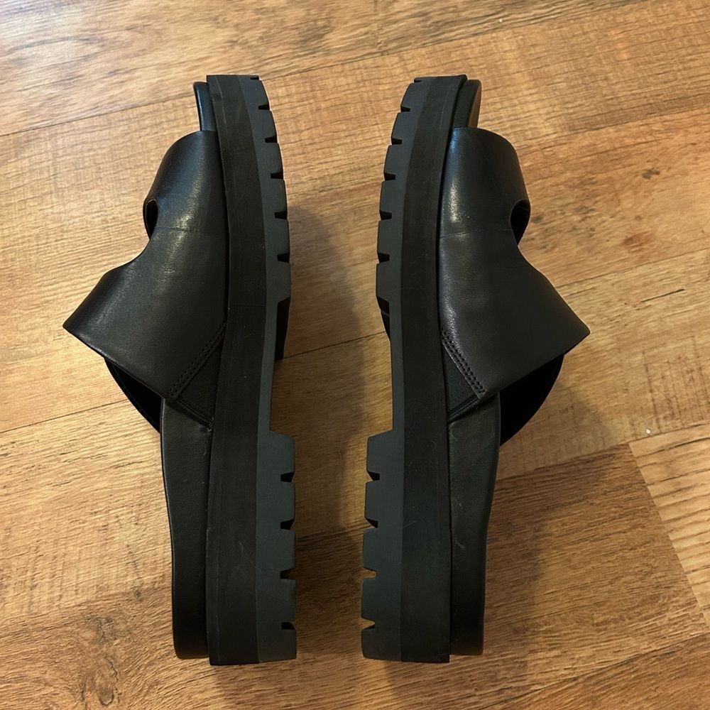 Vionic Women’s Size 9 Solid Black Rhinestone Buck… - image 5